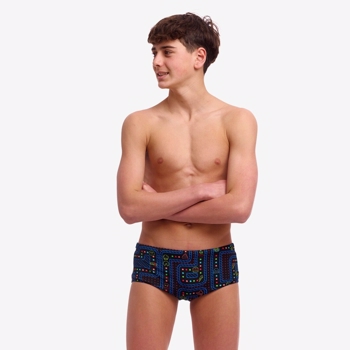 Funky Trunks - Boy\'s Sidewinder Trunks Chomp Chomp
