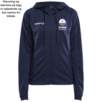 Craft - SvømDanmark - Evolve Hood Jacket Full Zip Dame